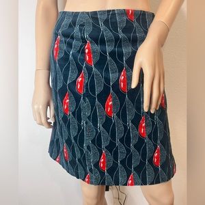 White stuff Teal and red skirt Size 12